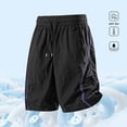 thumbnail image 2 of VBVC Women's Side Stripe Drawstring Athletic Shorts , Casual Running Summer Shorts For Women , Ladies' Lightweight Breathable Shorts with Pockets,Black,XS-3XL, 2 of 8