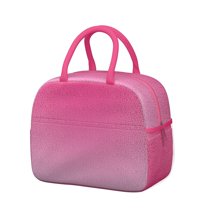 Womens Pink Gradient Leopard Print Lunch Box for Work,Insulated Lunch Bag for Women,Loncheras Para Mujer,Leakproof Adult Lunch Bag for Work,Beach,Travel,Picnic,Camping