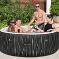 thumbnail image 3 of Bestway SaluSpa Hollywood Luxe 4-6 Person Inflatable Hot Tub, Round Energy-Efficient Spa, 77" x 26", 3 of 11