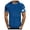 Blue, variant on Krdevn Men's Casual Printed Camo Round Neck Short Sleeved T Shirt,L