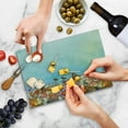 thumbnail image 5 of Flower Cutting Board, Several Kind of Flower Beds in Sun Summer Season Aquarelle Technique Design Print, Decorative Tempered Glass Cutting and Serving Board, Small Size, Multicolor, by Ambesonne, 5 of 5