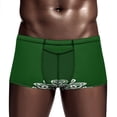 thumbnail image 3 of Celtic Shamrock Men's Mesh Boxer Briefs Cooling Breathable Sports Underwear Vertical Fly, 3 of 5