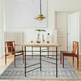 thumbnail image 4 of ReaLife Rugs Machine Washable Moroccan Gray Eco-friendly Recycled Fiber Area Runner Rug (3' x 5'), 4 of 11