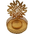 thumbnail image 4 of India Meets India Brass Tealight Candle Holder, Tea Light Holder with Tea Light Handicraft by Awarded Indian Artisan (OM, 1), 4 of 5