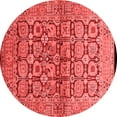 thumbnail image 1 of Ahgly Company Indoor Round Oriental Red Industrial Area Rugs, 7' Round, 1 of 4