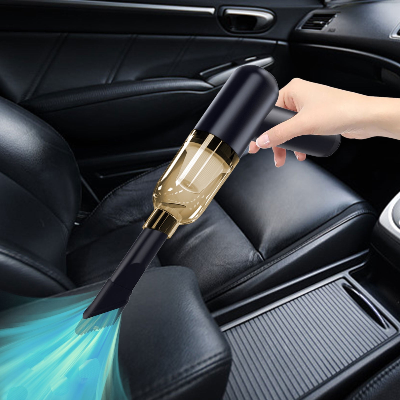 Wzzjkit Vacuum Cleaner, Handheld Vacuum Car Vacuum with 10000PA, Lightweight Rechargeable Hand Vacuum, Wet Dry Hand Vacuum Cleaner for Car, Vacuum Cleaners for Home