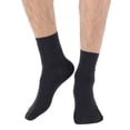 thumbnail image 1 of Hanerdun 10 Pairs Men Dress Socks Male Crew Socks, Dark Gray, Size 7-9, 1 of 5