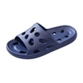 thumbnail image 3 of IEMIEMIEM Shower Shoes for Men Quick Drying Non-Slip Shower Slippers Comfortable Lightweight Pool Slides with Drain Holes Beach Slipper Sandals 9-9.5 wide, 3 of 5