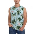thumbnail image 1 of Balery Flamingos And Palms Camisetas sin mangas para hombre, absorbe la humedad y protege contra el mal olor.-Small, 1 of 7