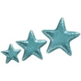 thumbnail image 6 of DecMode 13", 11", 7"W Handmade Asymmetrical Textured Enameled Starfish Aluminum Metal Decorative Bowl with Silver Base, Set of 3, 6 of 12