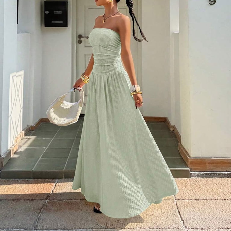 corset dress with flowy bottom Women's & Bustier Midi Dresses 241107 main image 1