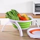 thumbnail image 4 of Bearachild Escurridor plegable, colador de verduras, colador de alimentos de gran capacidad con soporte, accesorios de herramientas de cocina para Cocina y Comedor Verde, 4 of 6