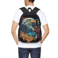 thumbnail image 4 of Balery Stained Glass Eagle USA Mochila para hombre y mujer - Tela Oxford 600D resistente - Gran capacidad, resistente al agua, ideal para la escuela, viajes y senderismo, 4 of 6