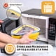 thumbnail image 3 of Recipiente reutilizable para pizza Pack con 5 bandejas, color amarillo, 3 of 9