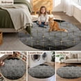 thumbnail image 5 of Ombre Gray Geometric Round Area Rug 3Ft Washable Small Circle Rugs for Kitchen Entryway, Modern Abstract Art Non-Slip Carpet Floor Mats Indoor Outdoor Carpet Runner Aesthetic Home Decor, 5 of 8