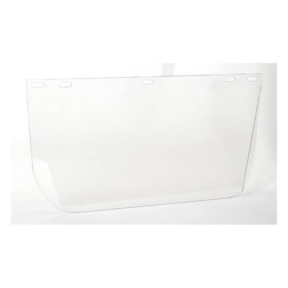Condor Face Shield Visor, Clear Visor, Polycarbonate, Uncoated Lens, Clear 2AUB6