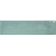 The Tile Life Havasupai Falls 3 in x 10 in Sage Glossy Ceramic Tile Sample 1 Piece