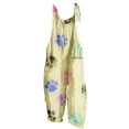 thumbnail image 2 of Virmaxy Plus Size Overalls For Women Loose Fit Fashion Dog Paw Print Loose Adjustable Back Pants Wide Leg Pocket Jumpsuit Yellow XS, 2 of 5