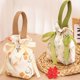 thumbnail image 5 of Bolsas de dulces de mano con flores retro, bolsas con cordón, bolsas de almacenamiento de dulces con cordón, bolsas de embalaje para regalos de boda, portátiles, 5 of 6
