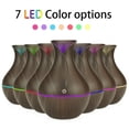 thumbnail image 4 of Humidificador de aromaterapia, luces LED coloridas, difusor de aceite esencial, habitación, oficina, hogar, fabricante de niebla, grano de madera profundo Eigraketly  HA3458-01B, 4 of 6