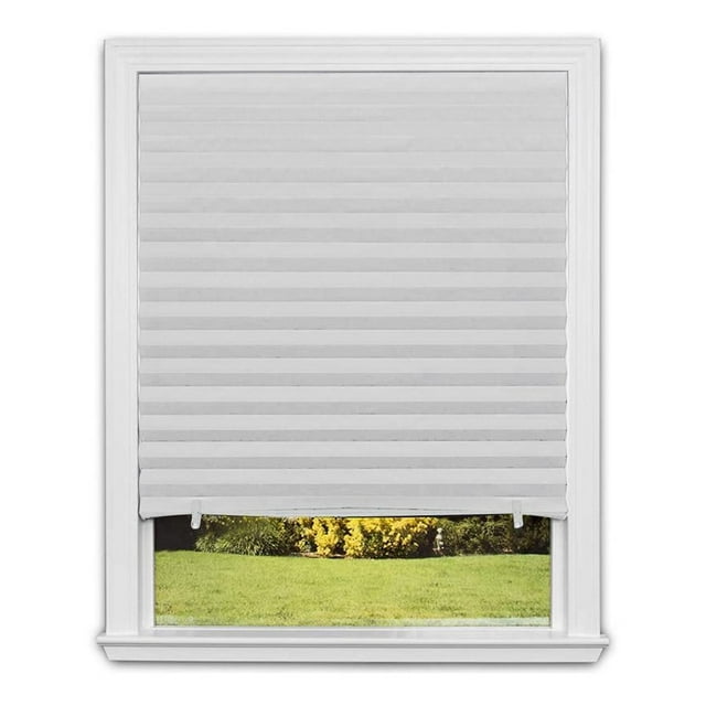 EASTIN Rideau Plissé en Papier Occultant, Tissu Jetable Non Tissé, Rideau Non Perforé Autocollant, Rideau Pare-Soleil - Noir