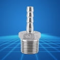 thumbnail image 1 of Cergrey Stainless Steel SS304 Male Thread Pipe Fitting Barb Hose Tail Connector BSP 1/8 ~3/4 ,Barb Adapter,Hose Adapter Fitting, 1 of 3