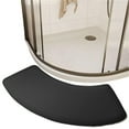 thumbnail image 5 of Tripumer 2 Pcs Curved Bath Rug Bath Mat Bathroom Rugs Toilet Mats for Corner Bath Tub Quadrant Shower Stall Black, 5 of 7