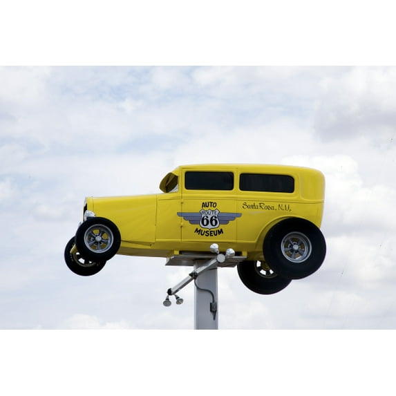 Print: Car Sign For The Auto Route 66 Museum, Santa Rosa, New Mexico, 2006