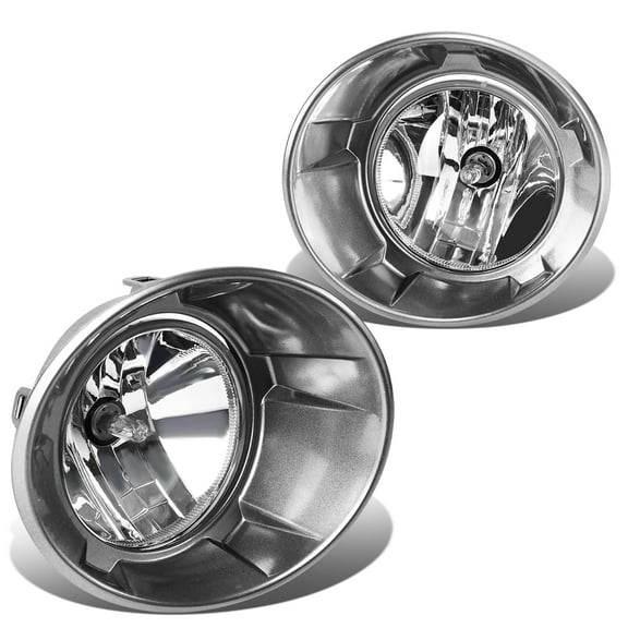 DNA Motoring For 10-13 Chevy Camaro Clear Lens Bumper Driving Fog Light Lamps Pair w/Chrome Bezel