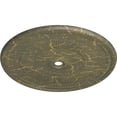 thumbnail image 3 of 51 1/8"OD x 3 5/8"ID x 1 1/2"P Nevio Ceiling Medallion (Fits Canopies up to 4 3/4"), Hand-Painted Witch Hazel Crackle, 3 of 6