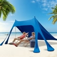 thumbnail image 3 of Costway 10 x 10 FT Beach Sunshade Canopy UPF50+ with Carry Bag &8 Sandbags &3 Shovels, 3 of 9