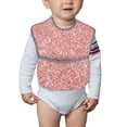 thumbnail image 6 of Bingfone Mess-Proof Baby Bib - Waterproof Bib For Baby Boy Or Girl With Food Catcher Pocket, Unisex-Rose Gold Pink Glitter, 6 of 8