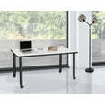thumbnail image 2 of Regency Kee 66 x 24 in. Mobile Desk- White Top, Black Legs, 2 of 6
