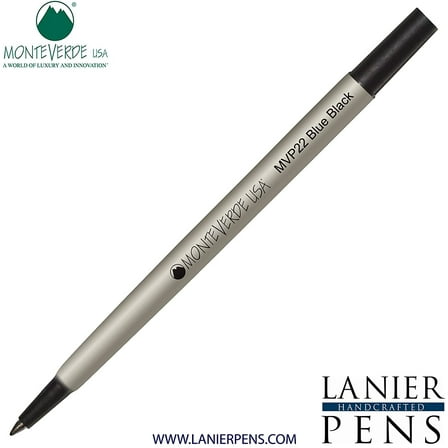 Lanier Combo Pack - 1 Pack - Monteverde Rollerball P22 Paste Ink Refill Compatible with most Parker Style Rollerball Pens - BlueBlack (Fine Tip 0.6mm)