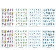 thumbnail image 1 of Calcomanías adhesivas para decoración de uñas, 8 hojas coloridas, suministros para uñas, varios estilos, 9,8*6,8 cm, 1 of 5