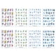 thumbnail image 1 of Calcomanías adhesivas para decoración de uñas, 8 hojas coloridas, suministros para uñas, varios estilos, 9,8*6,8 cm, 1 of 5