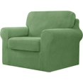 thumbnail image 1 of CHUN YI Stretch Checks Spandex Sofa Cover Separate Backrests Cushions Cover Slipcover, 1 of 5
