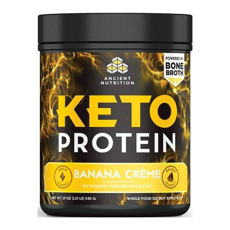 Ancient Nutrition, KetoPROTEIN, Banana Crème, 540G