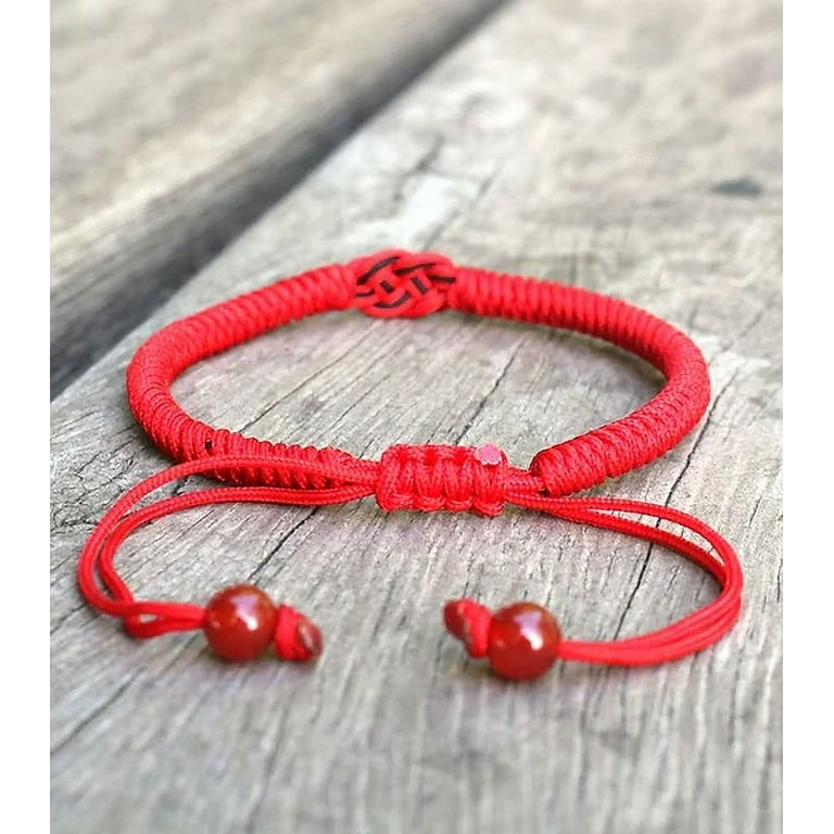 Handmade Lucky Knot Tibetan Buddhist Bracelet Unisex Design in Sterling Silver Ideal for All Ages Walmart