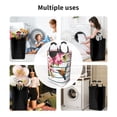 thumbnail image 6 of Bingfone Bird And Floral Laundry Hamper,Large Canvas Fabric Lightweight Storage Basket Toy Organizer Dirty Clothes Collapsible, 6 of 6