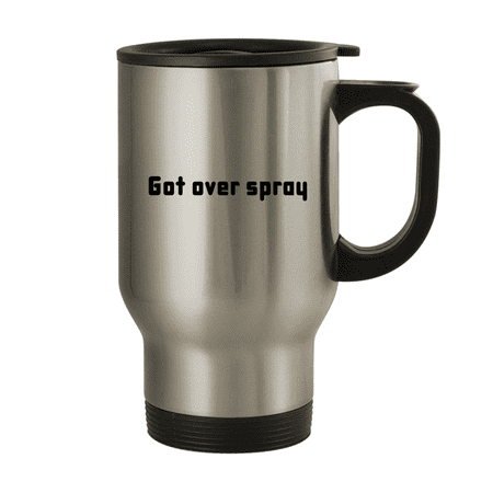 

Got Over Spray - 14oz Stainless Steel Travel Mug Silver