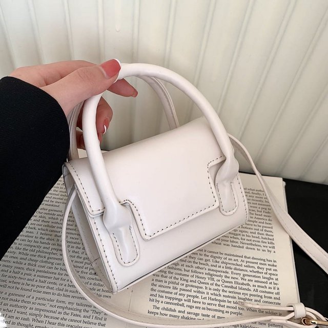 Bolso de mujer de moda portátil pequeño bolso cuadrado textura bolso bandolera