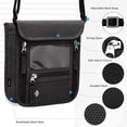 thumbnail image 4 of Funda de cuello con soporte para pasaporte WALNEW, cartera de viaje con bloqueo RFID, 4 of 9