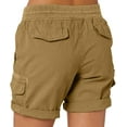 thumbnail image 3 of Women Cargo Shorts Summer Loose Hiking Shorts With Pockets Womens plus Size Denim Shorts, 3 of 7