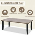 thumbnail image 3 of INTER HUT Modern Wicker Patio Furniture Set, Rattan Outdoor Conversation Set with Comfortable Cushions, 2 Swivel Rocing Chairs, 2 SeatLoveseat, Coffee Table and Side Table, 5 Pieces, Brown/Gray, 3 of 9