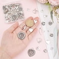 thumbnail image 4 of 90Pcs 15 Styles Heart Charms Hearts Charm Valentine's Day Assorted Love Charms Collection Tibetan Style Alloy Mother's Day Charm for Jewelry Making Charms Valentine Gifts DIY Crafting, 4 of 9