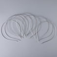 thumbnail image 2 of 10/pack Plain Metal Headband Hair Women Girls' Headwear DIY Craft - White, as described, 2 of 6