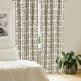 thumbnail image 2 of Ambesonne Geometric Curtains, Rectangle Elements, Pair of 28"x63", Brown Apple Green, 2 of 5