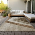 thumbnail image 6 of Addison Rugs Chantille Indoor/Outdoor Transitional Geometric Brown Washable Rectangle Rug, 9' x 12', 6 of 6