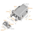 thumbnail image 2 of Safe Push Latch Grey 4Pcs 2.2x1.7x0.7in For Cupboard Homeowners, 2 of 5
